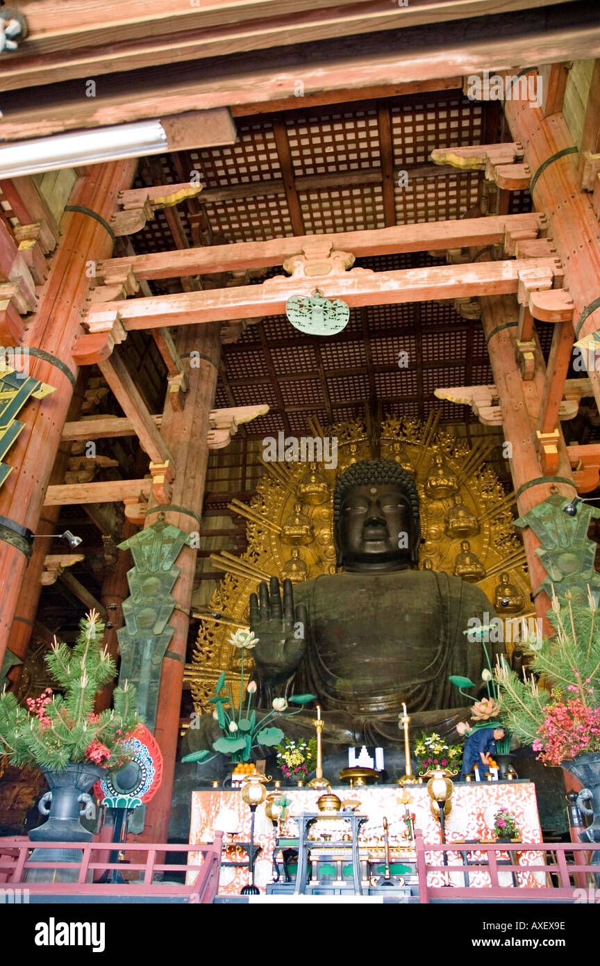 Japan s largest Buddha statue sits peacefully inside Todaiji temple in