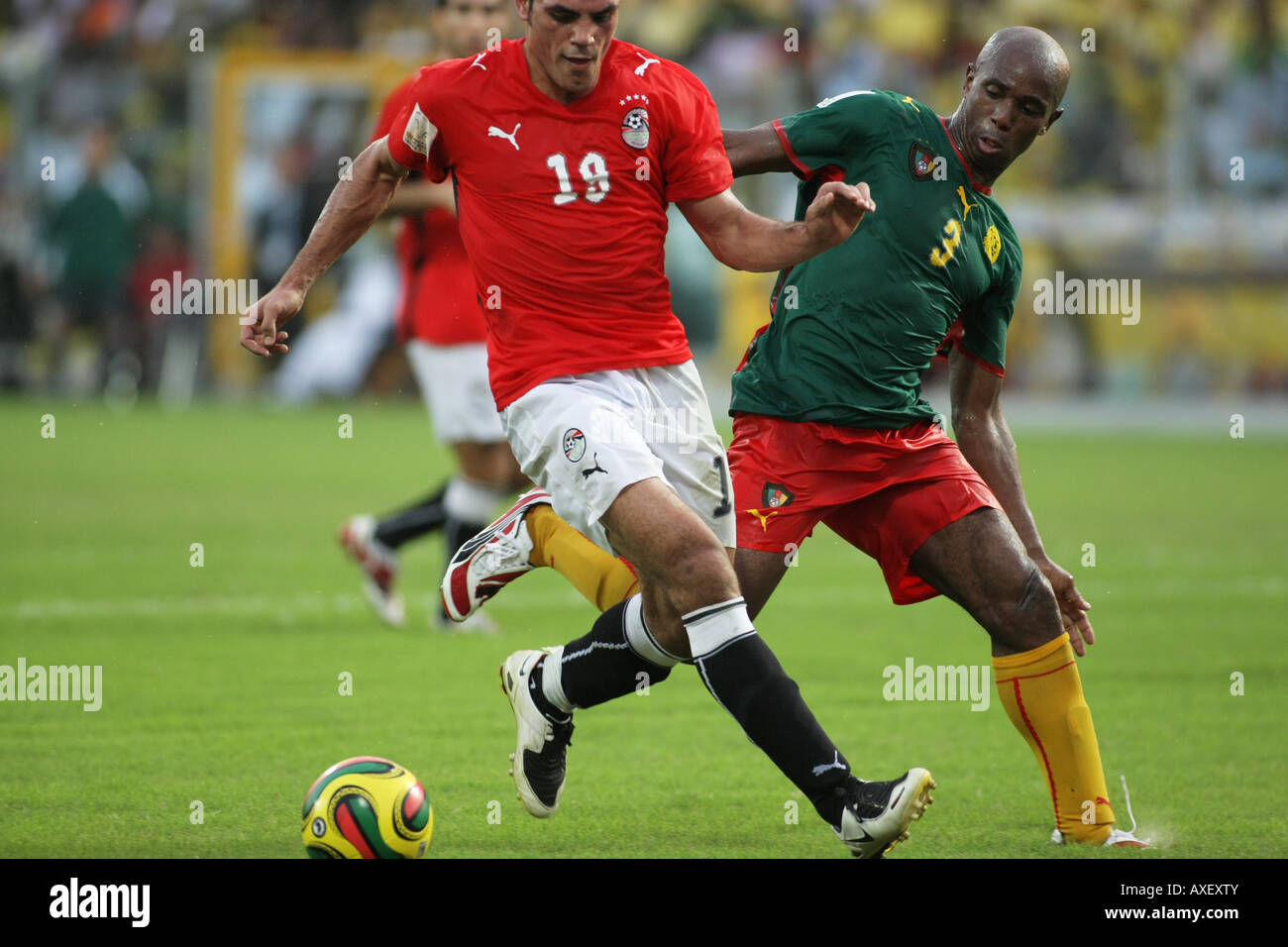 Egypt vs Cameroon, Africa Cup of Nations final 2008 Stock Photo