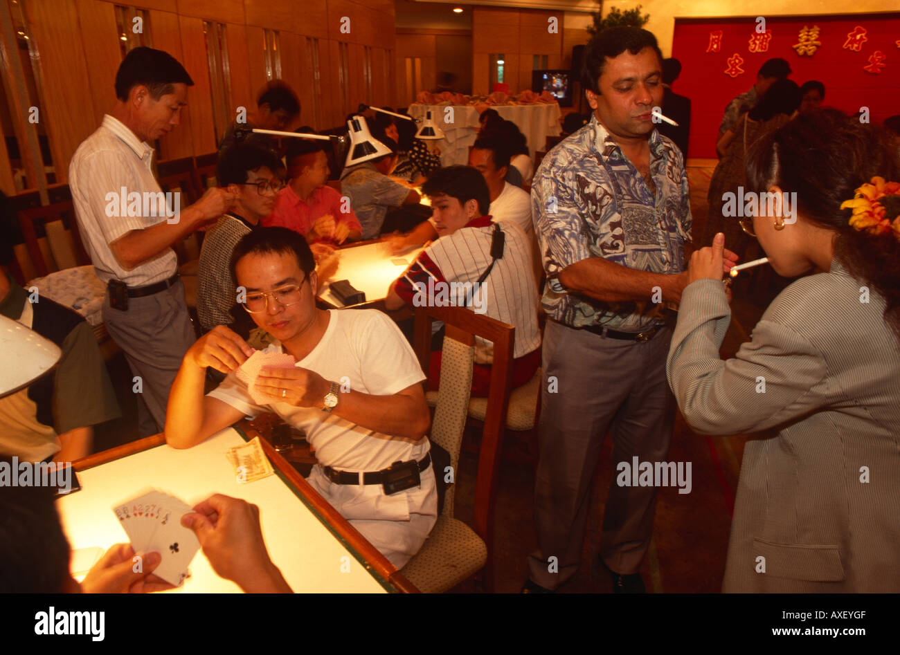 Chinese card players hires stock photography and images Alamy