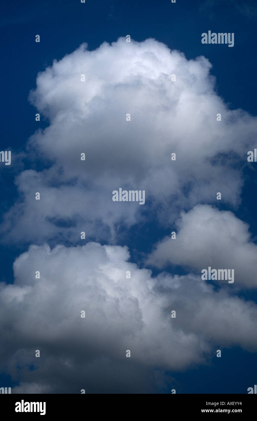 Cumulus Clouds in Blue Sky, above Surrey, England, UK Stock Photo - Alamy