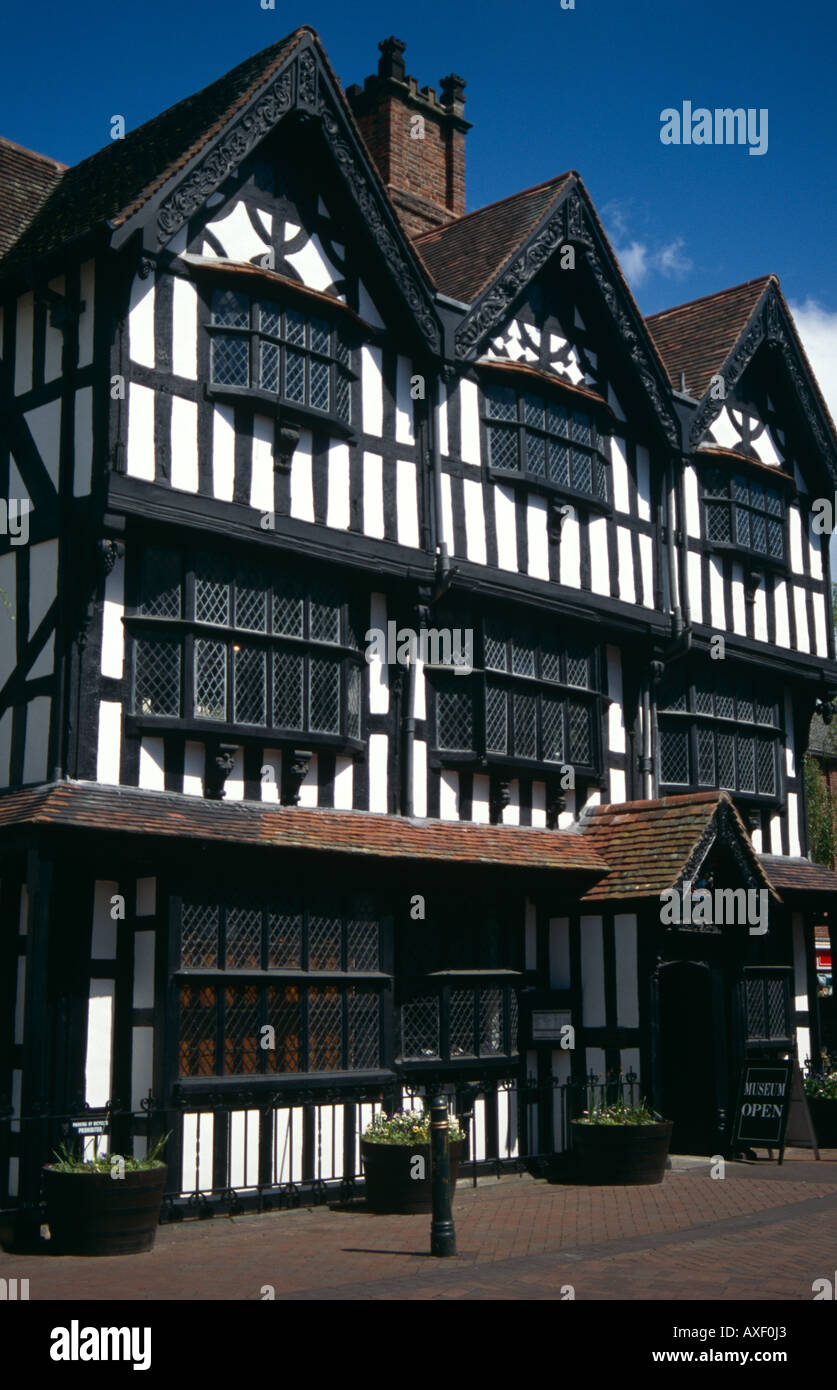 Typical Black and White House (now a Museum), Hereford, Herefordshire, England, UK Stock Photo