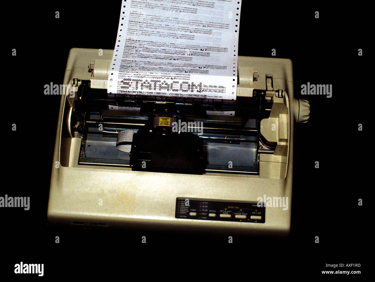 Dot matrix printer hi-res stock photography and images - Alamy