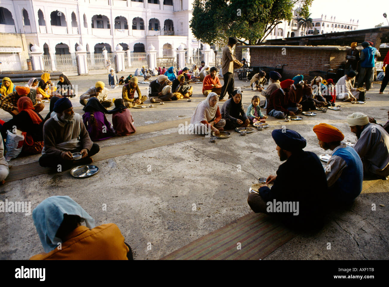 Amritsar India Golden Temple (food) Langar Being Served Stock Photo