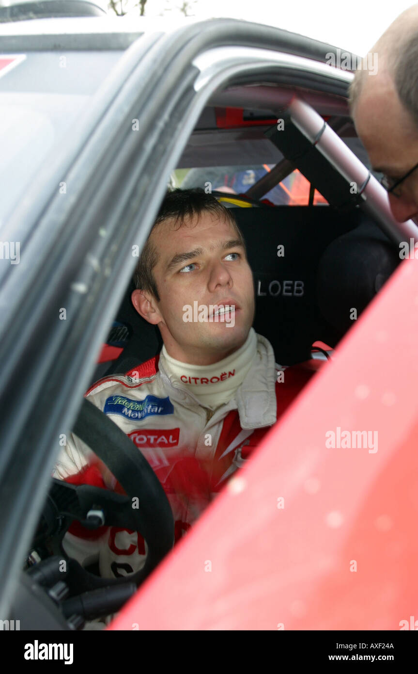 sebastion loeb french wrc rally driver 2005 wrc champion in his xara