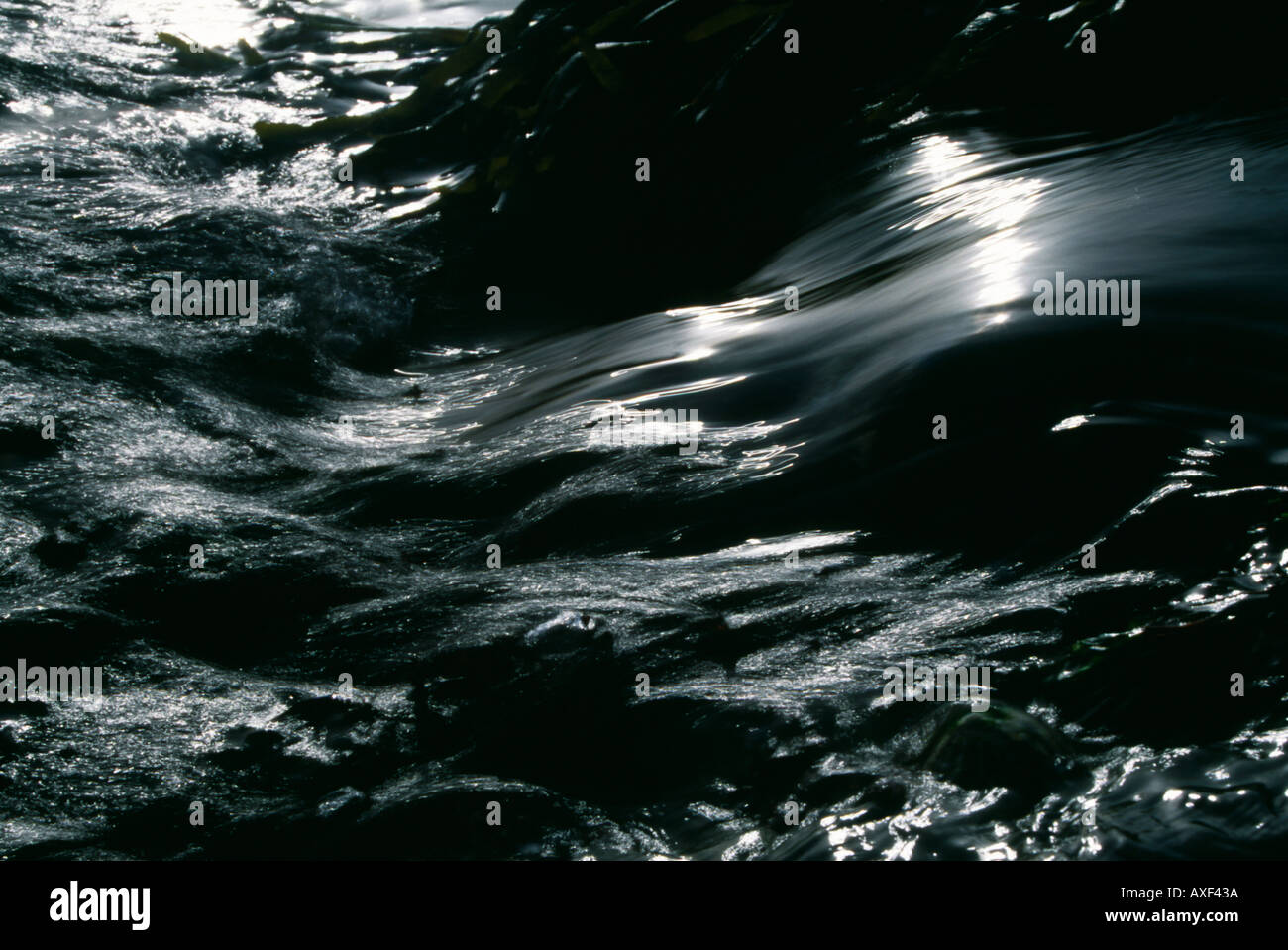 WATER ABSTRACT ABERYSTWYTH Stock Photo