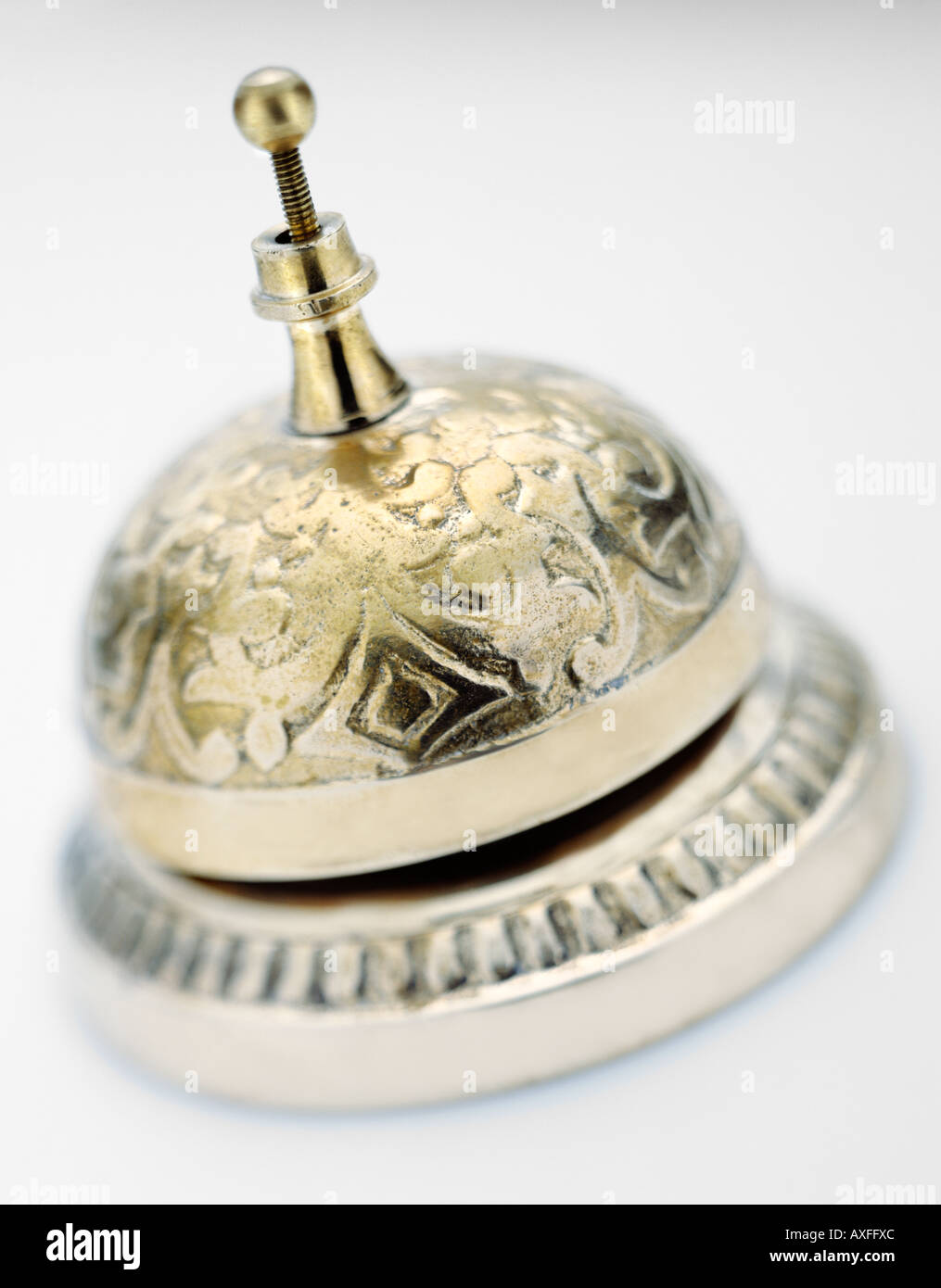 Brass Desk Bell Stock Photo Alamy