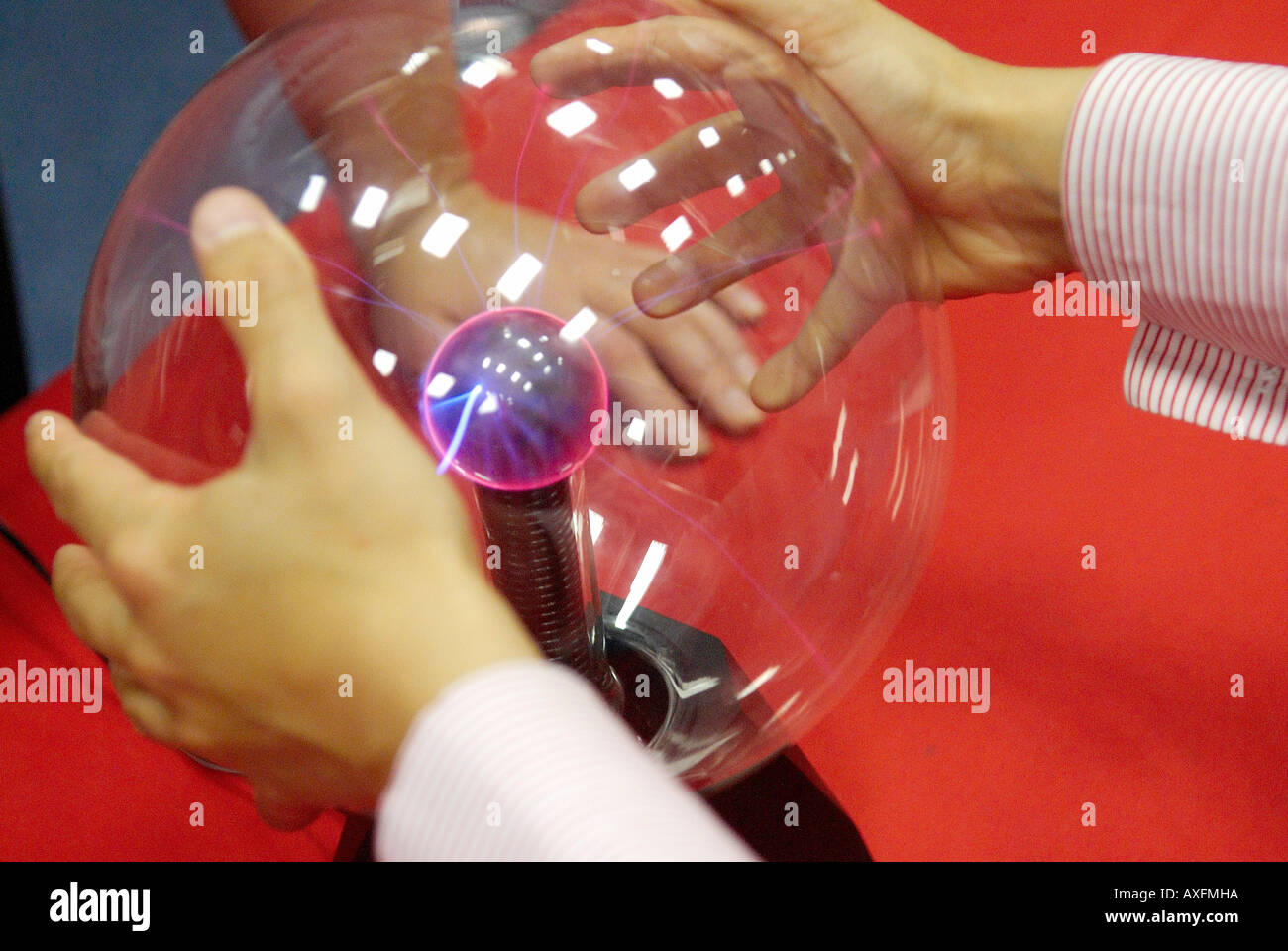 Plasma ball hands hi-res stock photography and images - Alamy