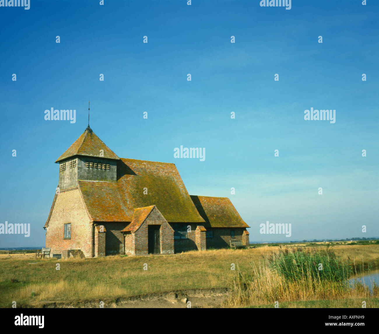 St Thomas Becket church Fairfield Romney Marsh Kent United Kingdom Stock Photo