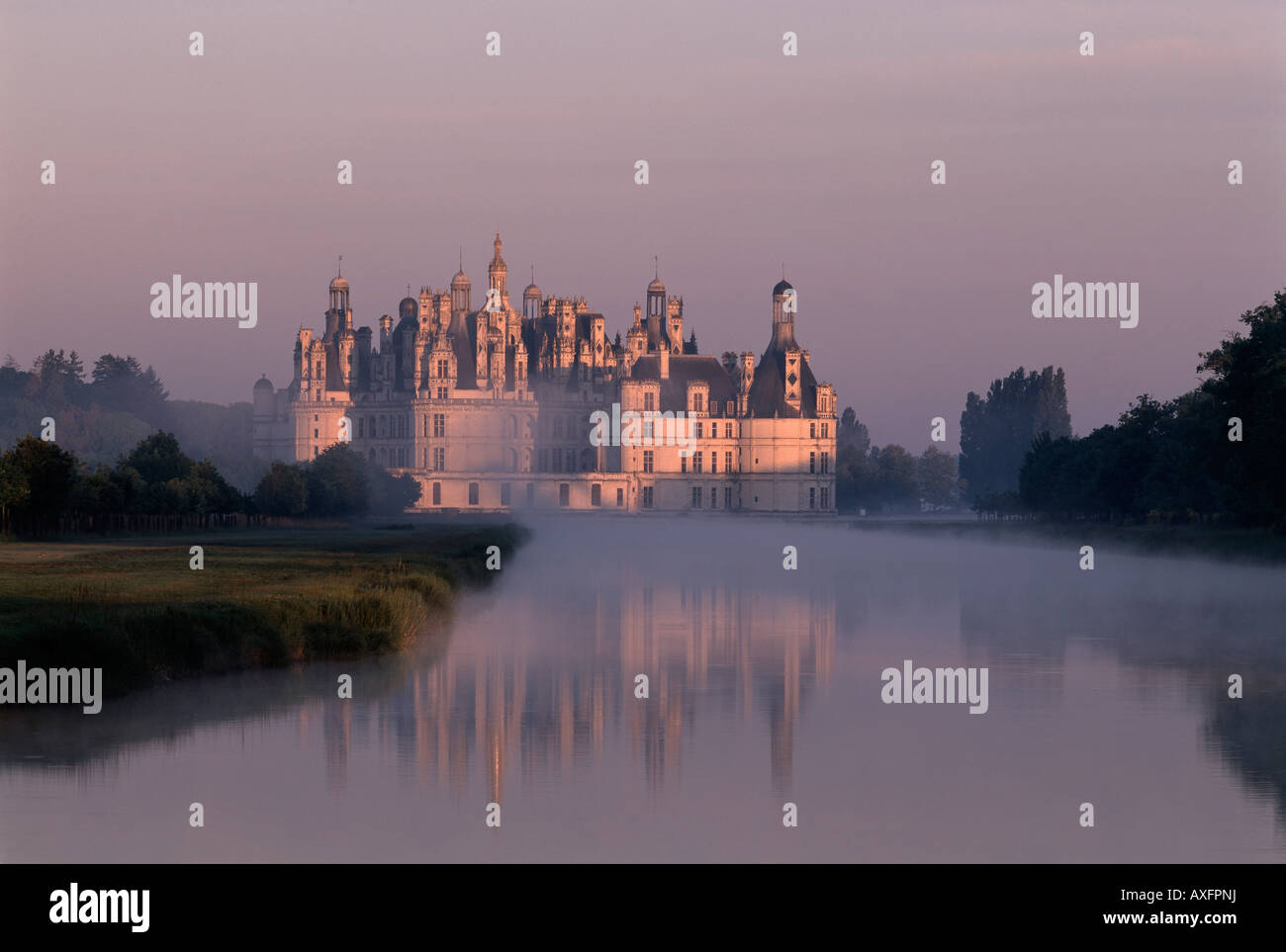 Chambord, Schloßpark Stock Photo