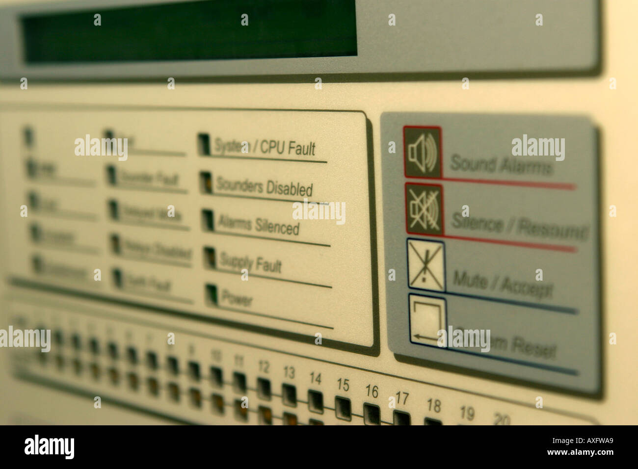 Burglar Alarm Control Panel Stock Photo Alamy