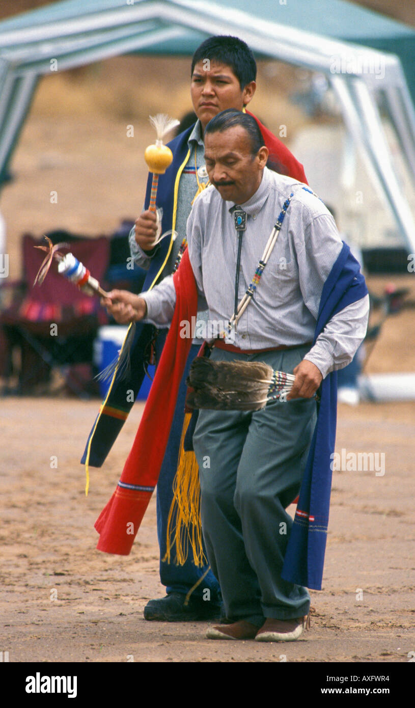 Gallup - New Mexico - USA - 85th Inter-tribal festival Indian performer dancing Stock Photo