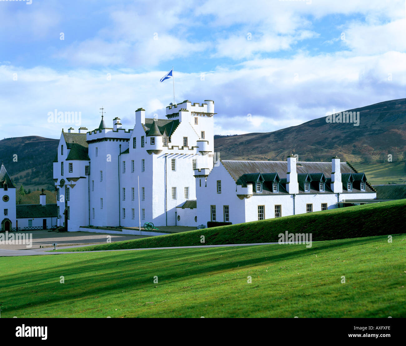 Blair Atholl Castle, Near Pitlochry, Perthshire, Scotland Stock Photo