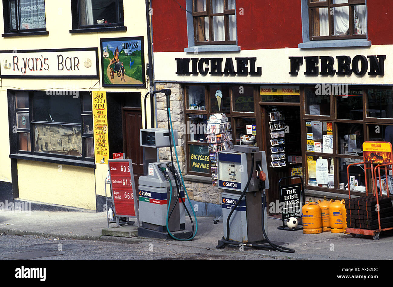 The Petrol Station hardware store 'Michael Ferron' Roundstone Connemara Ireland Stock Photo