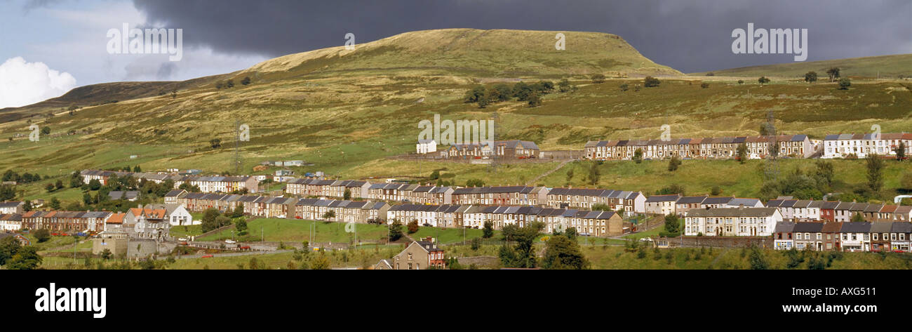 Wales housing Merthyr Tydfil Glamorgan  Stock Photo