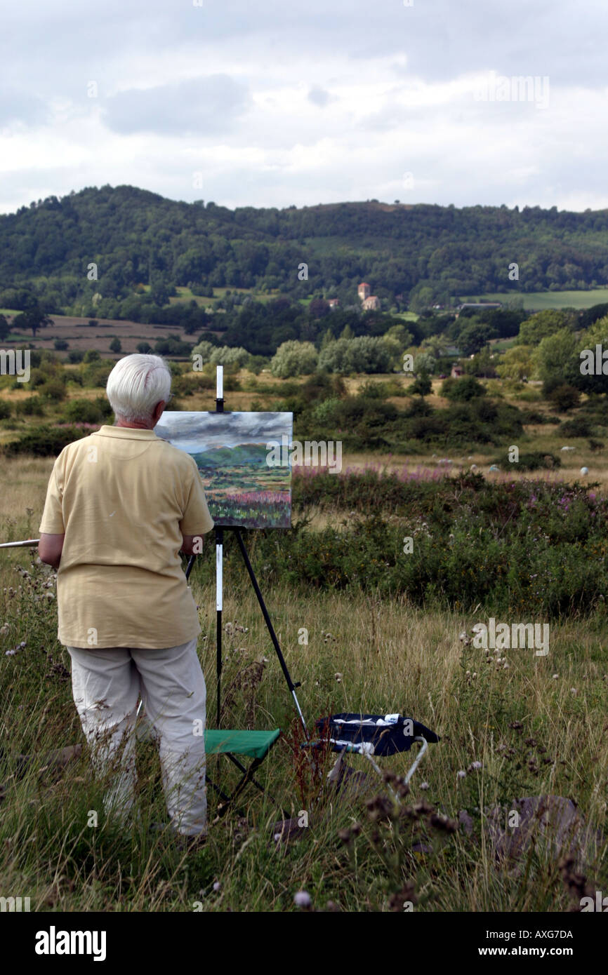 Man painting a landscape hi-res stock photography and images - Alamy