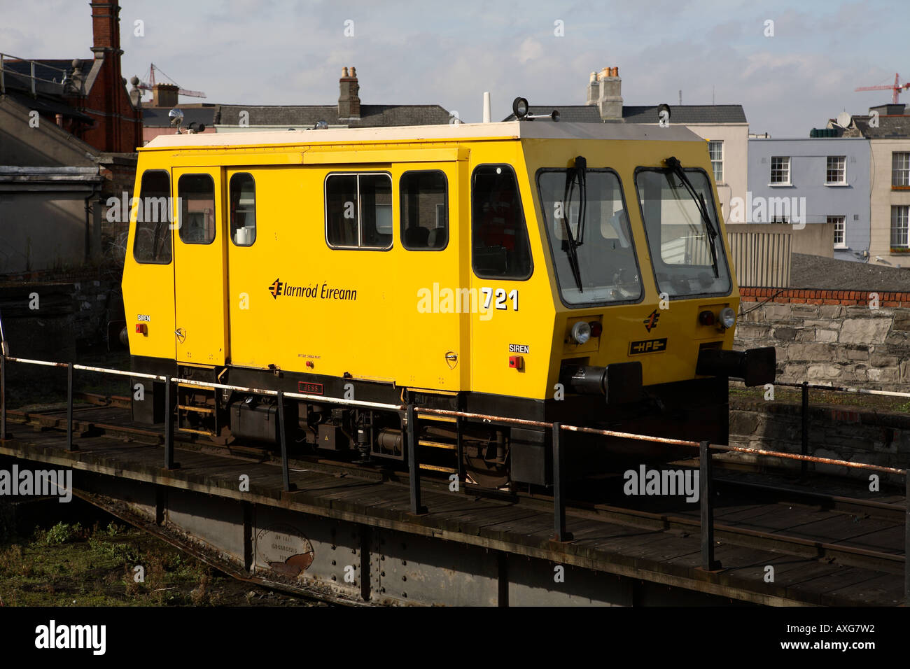 Rail Inspection Car Connolly Station Dublin Stock Photo Alamy