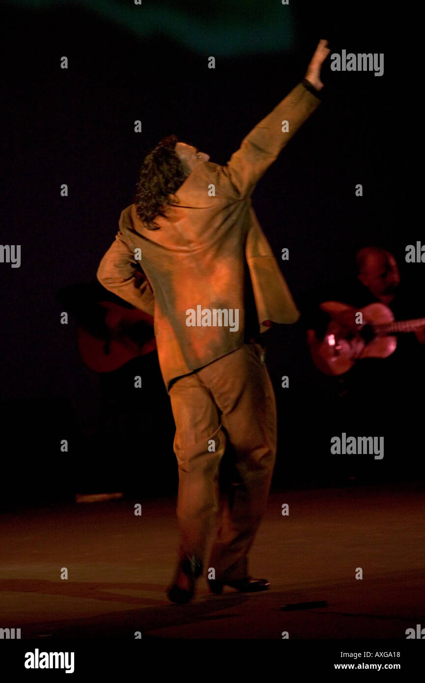 Alejandro Granados performs as Earth in 4 Elements Flamenco Festival USA 2005 at New York City Center hall NY USA Jan 2005 Stock Photo