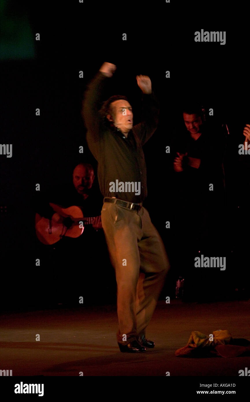 Alejandro Granados performs as Earth in 4 Elements Flamenco Festival USA 2005 at New York City Center hall NY USA Jan 2005 Stock Photo