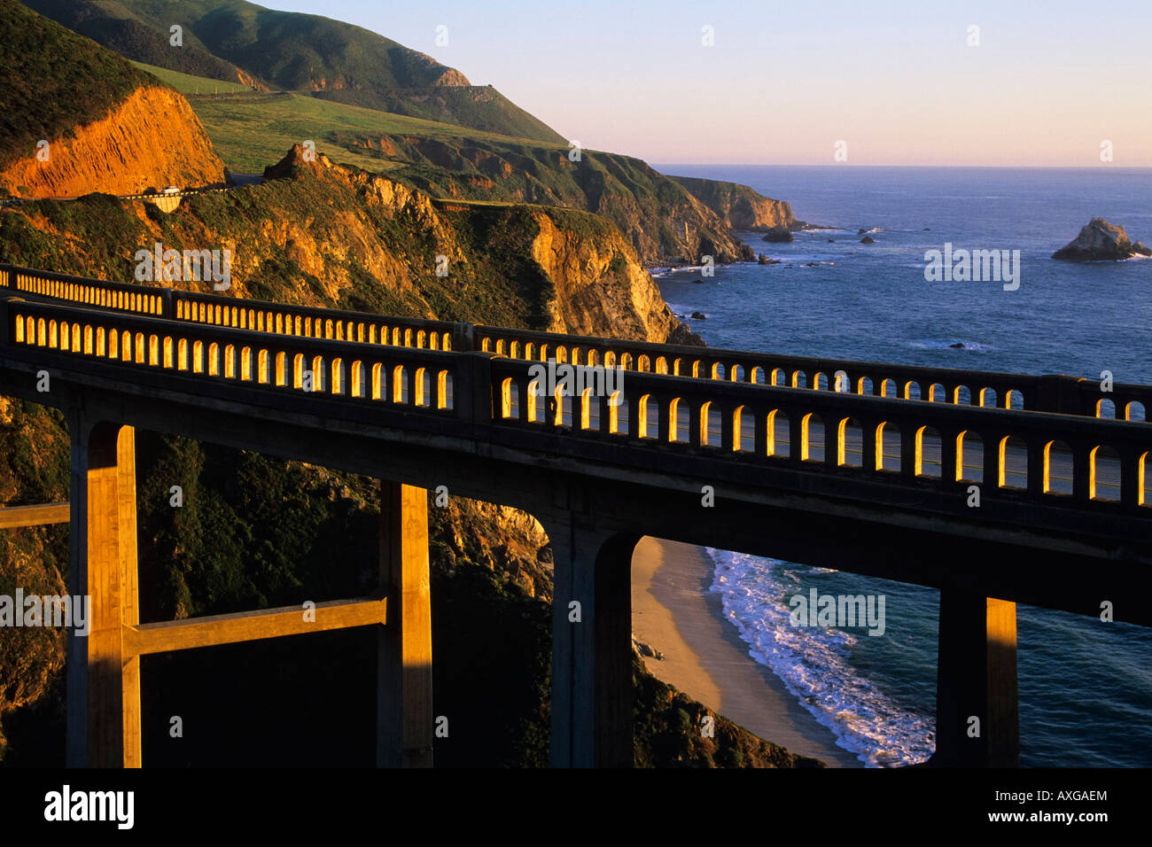 Bixby Bridge, California, USA Stock Photo