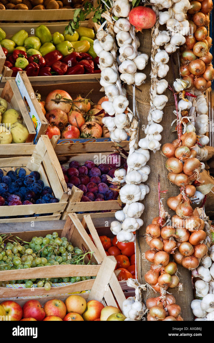 Fruit and Vegetable Stand Near Komin, Croatia Stock Photo Alamy