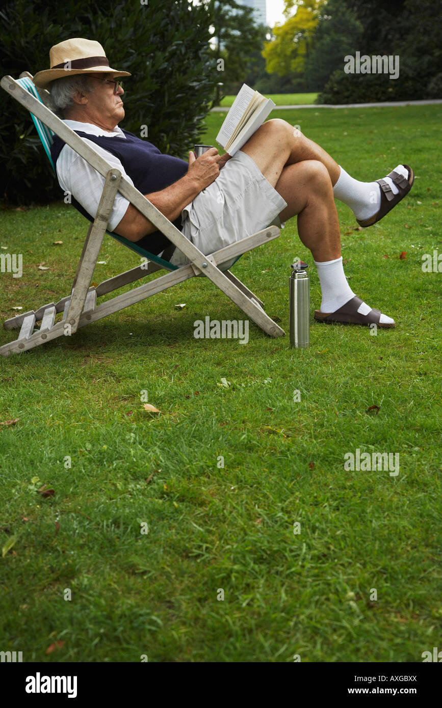 Old Man Chair Lawn High Resolution Stock Photography and Images Alamy