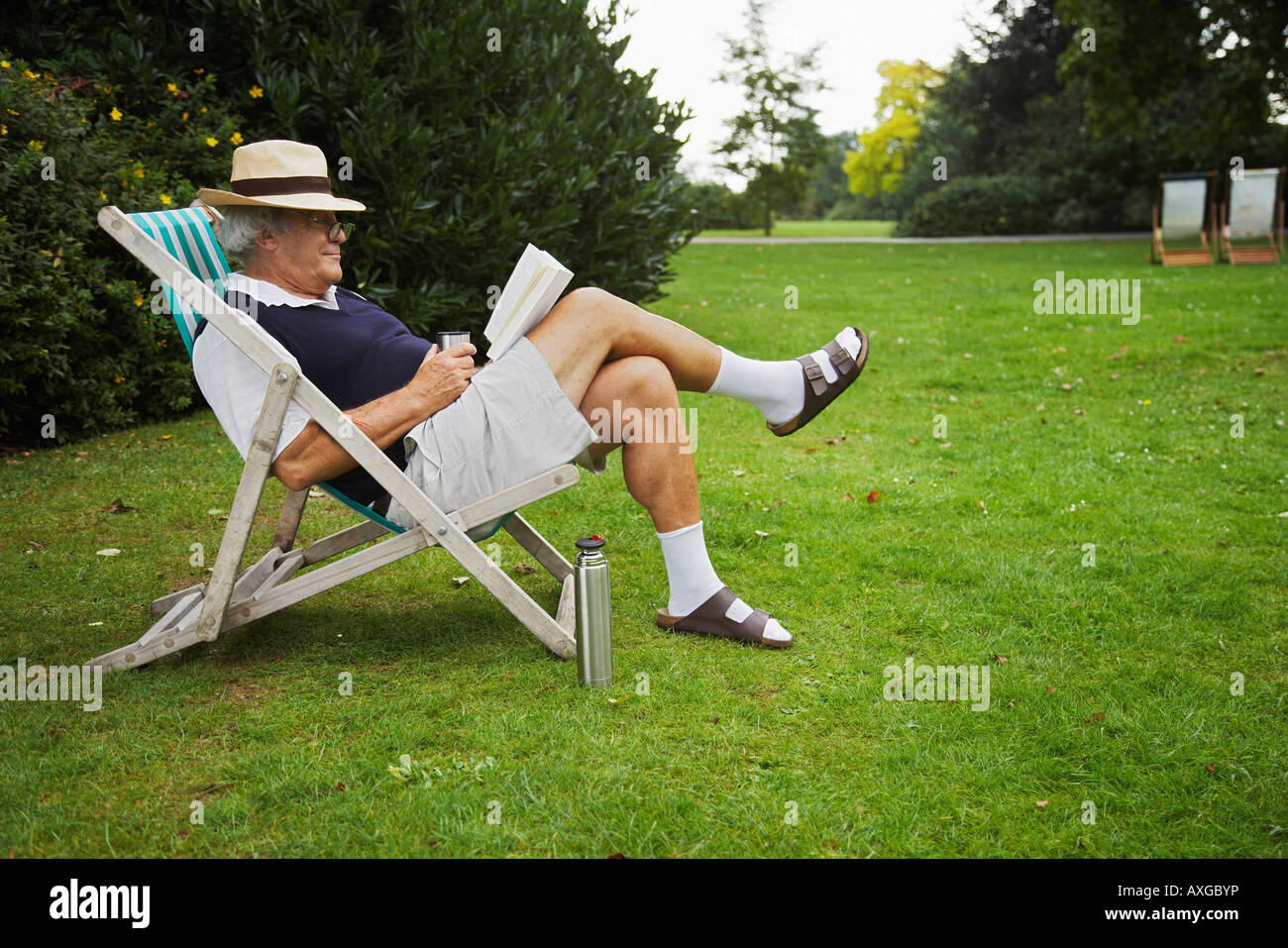 Old Man Chair Lawn High Resolution Stock Photography and Images Alamy