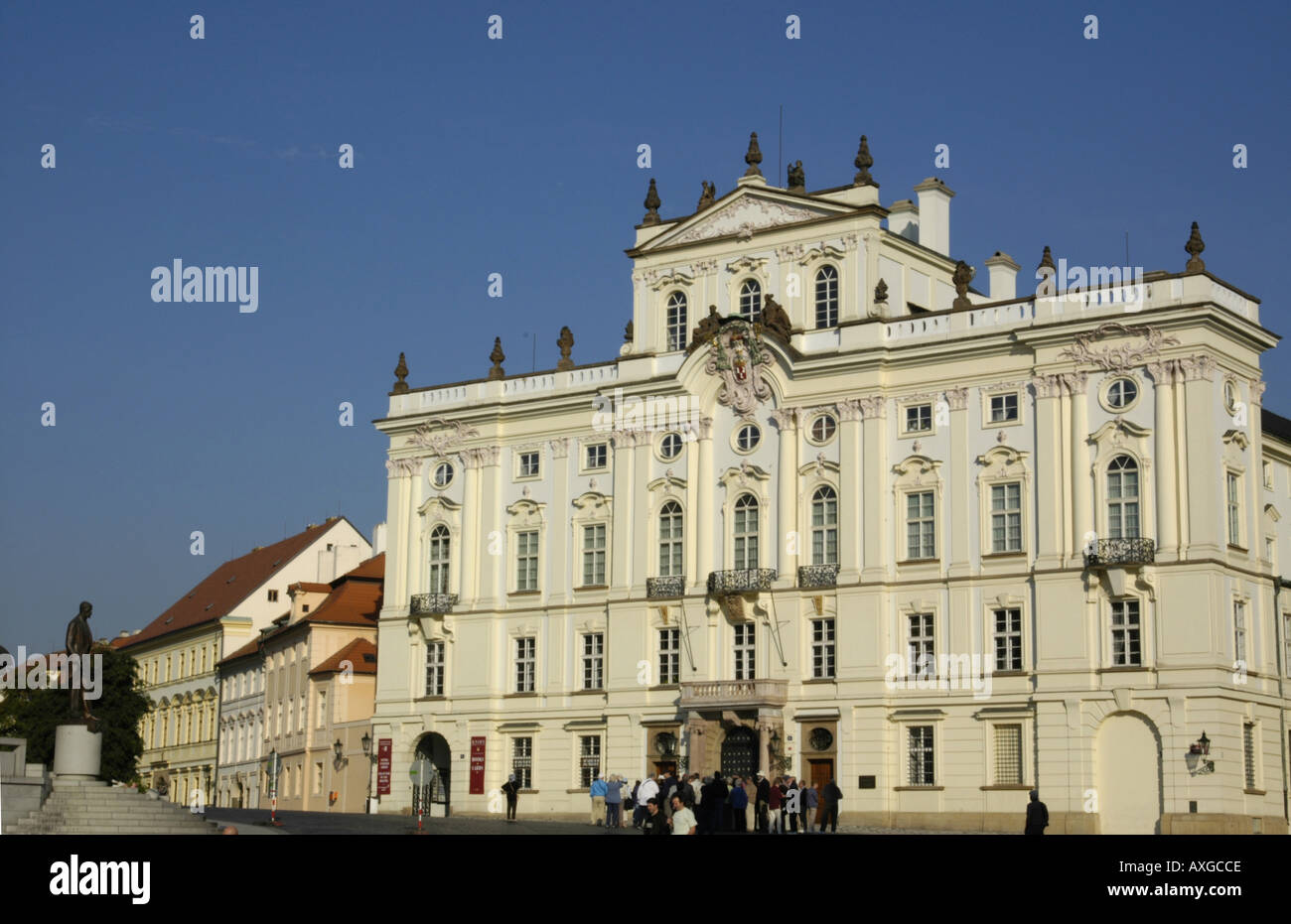 Prague, building on hill Hradschin Stock Photo - Alamy