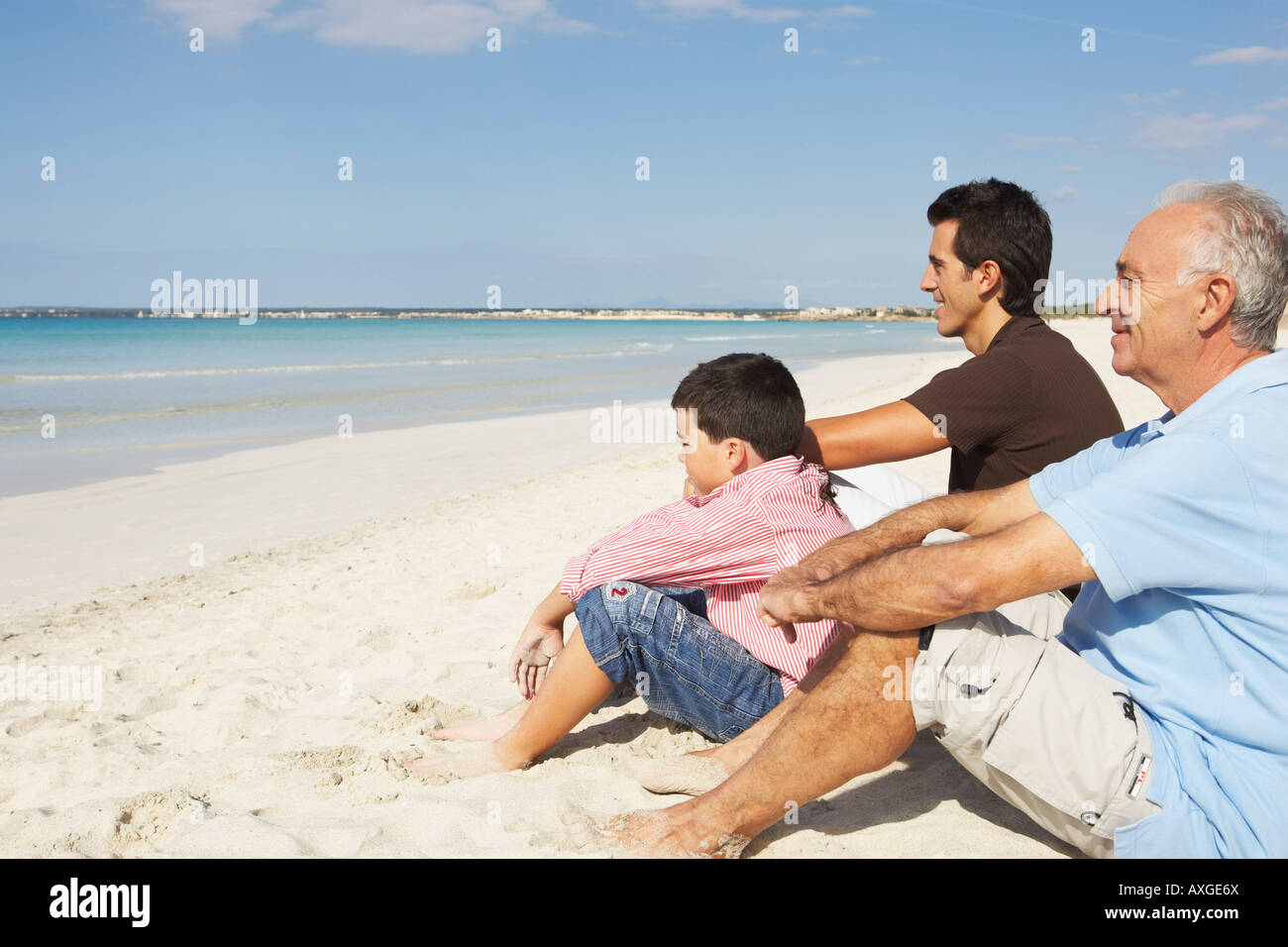3 Generations Family Beach High Resolution Stock Photography and Images ...