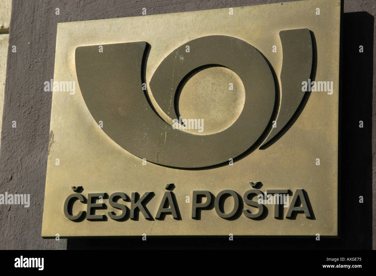 Prague, post office, Ceska Posta Stock Photo Alamy