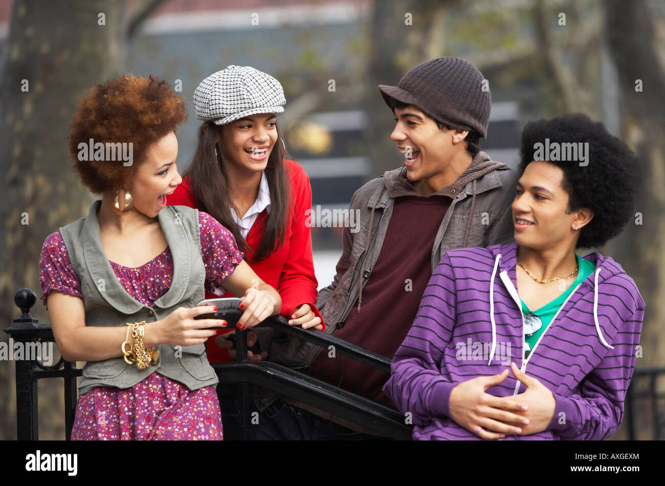 Teen Girl Friends Group Fashion High Resolution Stock Photography and ...