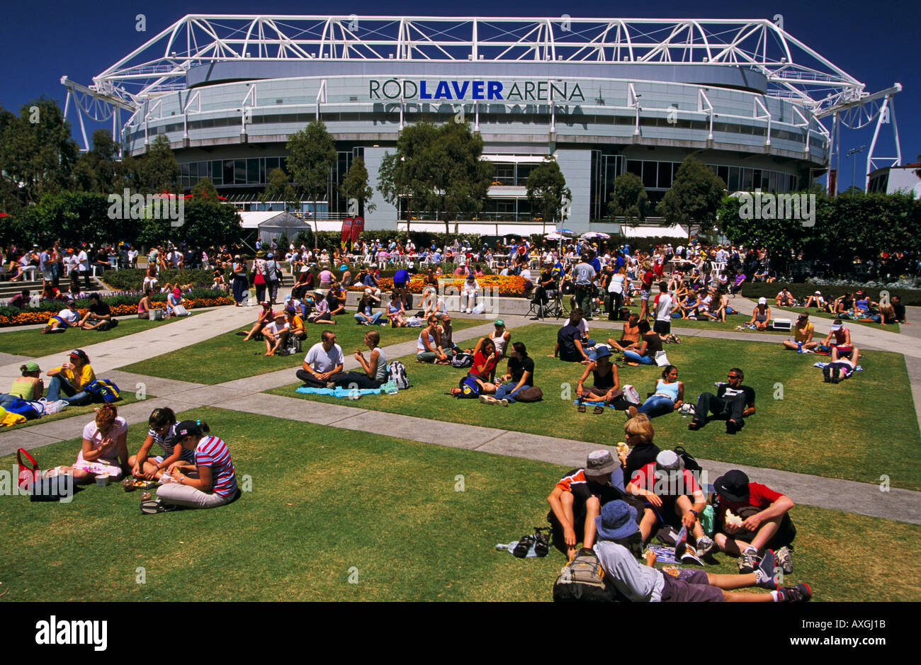 Australian Tennis Open National Tennis Centre Melbourne Park Melbourne  Victoria Australia horizontal Stock Photo - Alamy