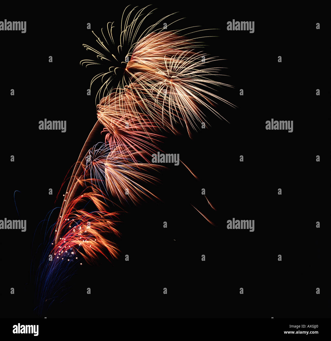 Firework Display Stock Photo