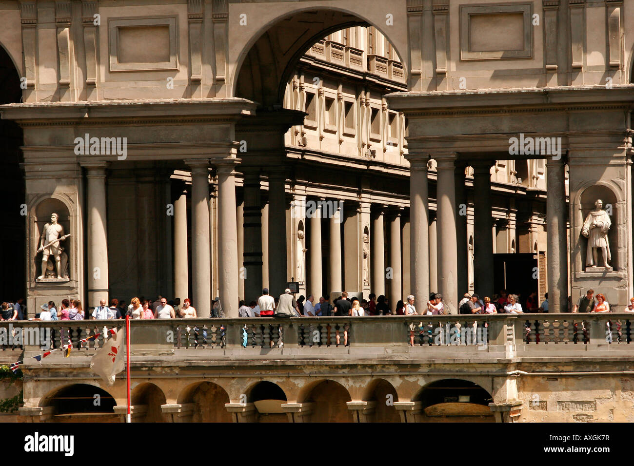 Uffizi Gallery in Florence Italy Stock Photo