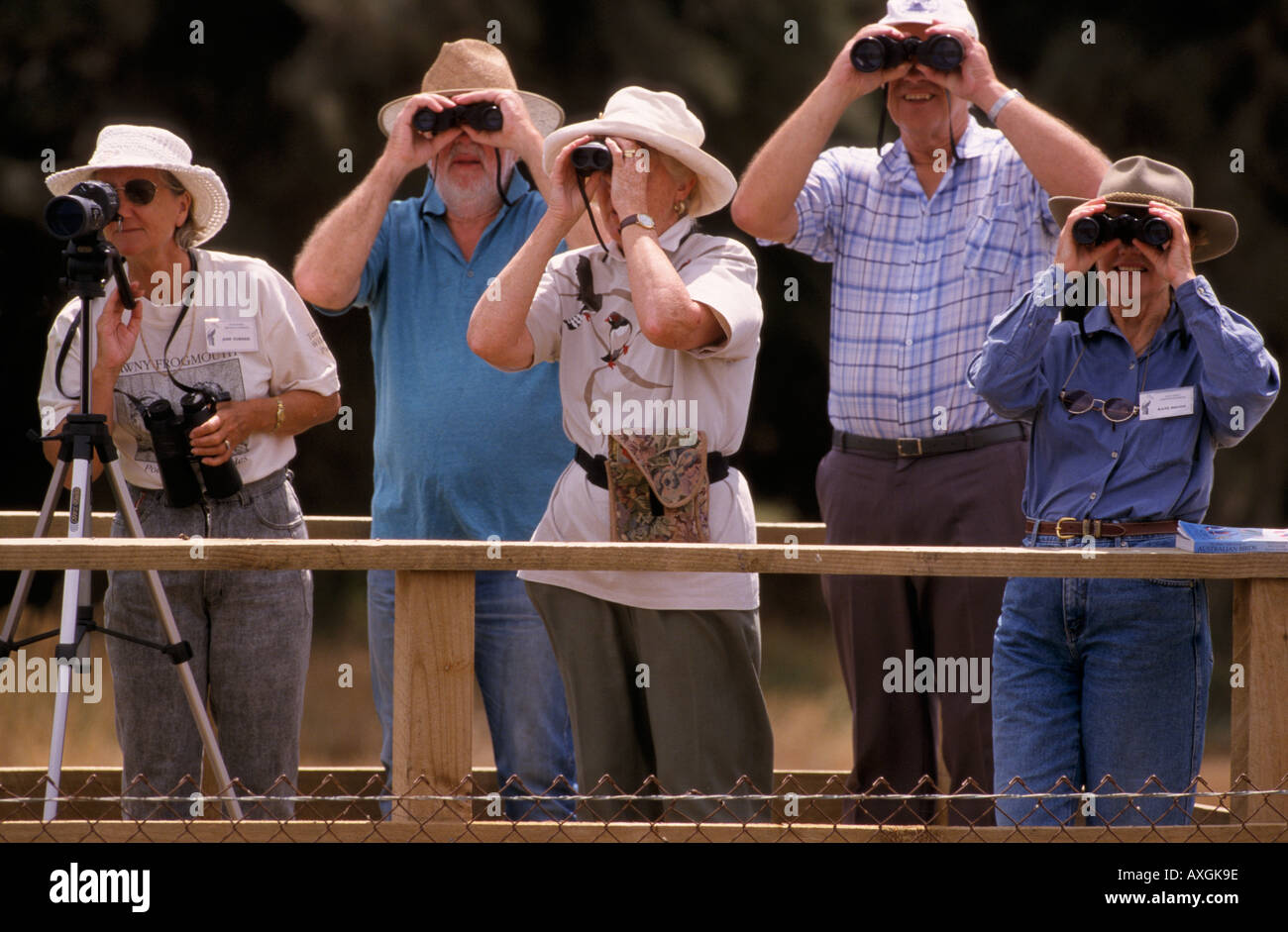 Bird watchers, Australia Stock Photo