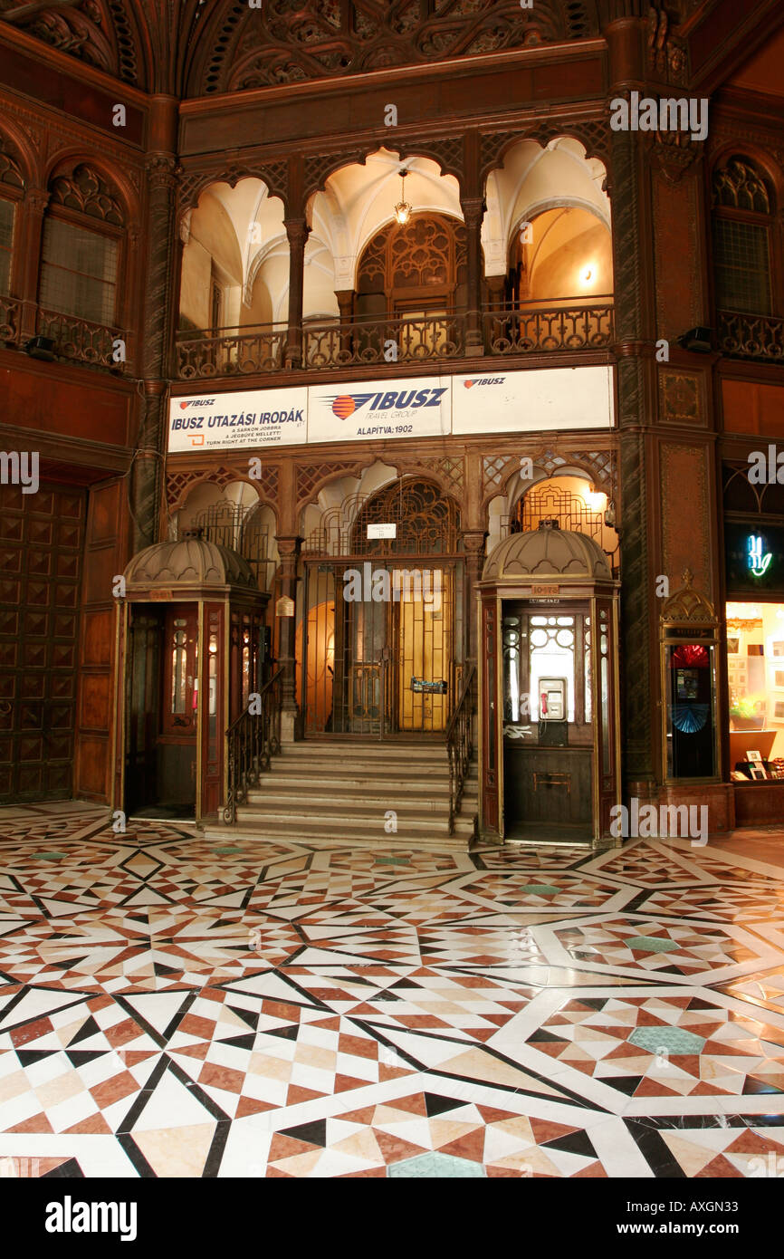 The Parizsi Udvar shopping arcade in Budapest Hungary Stock Photo Alamy