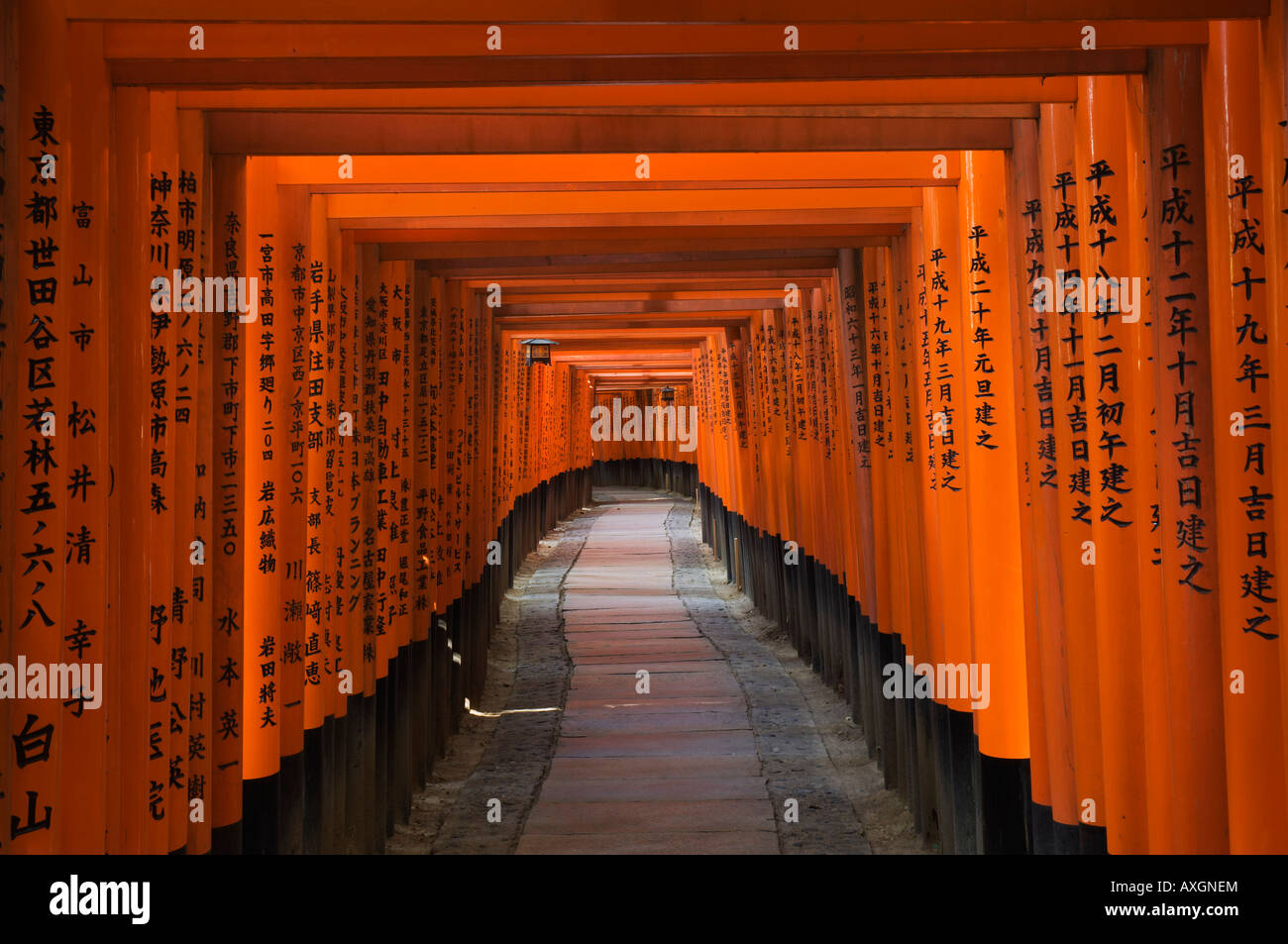 Torii Gateways Fushimi Inari Taisha Shrine Kyoto Kansai Honshu Japan Stock Photo Alamy