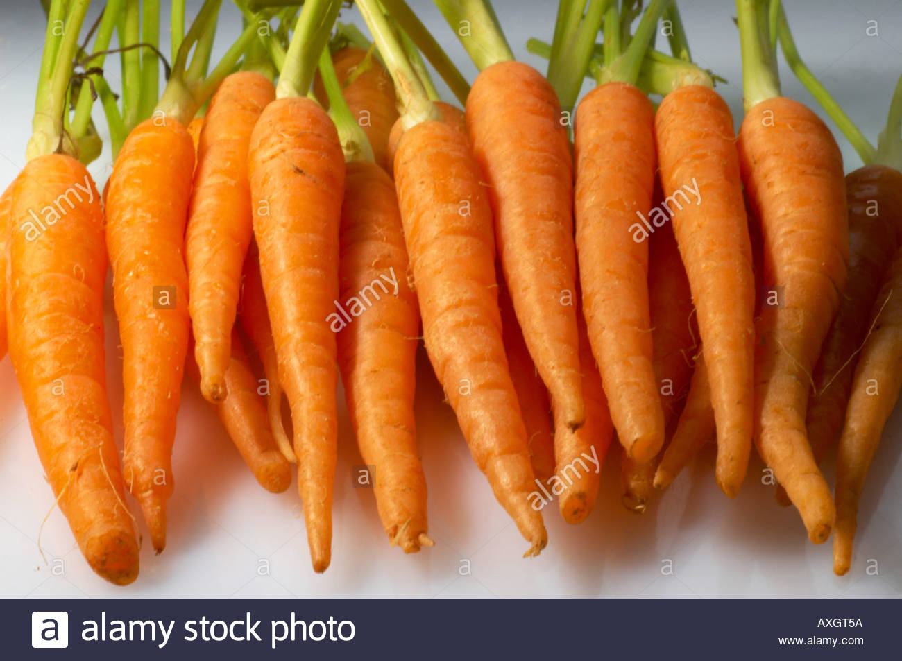 A bunch of carrots closeup Stock Photo