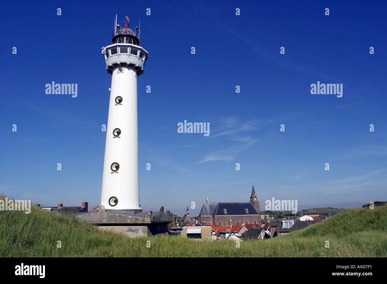 Egmond aan Zee lighthouse in Netherlands Stock Photo Alamy