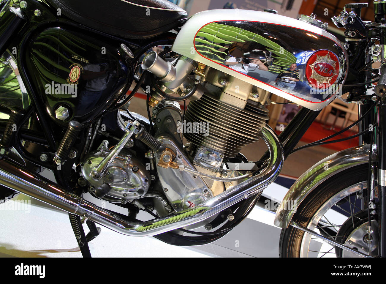 bsa goldstar motorcycle in concourse condition at the nec motorcycle show Stock Photo