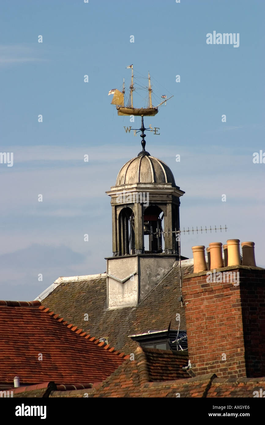 Sailing Ship Weather Vane In Rochester Kent England UK Stock Photo - Alamy