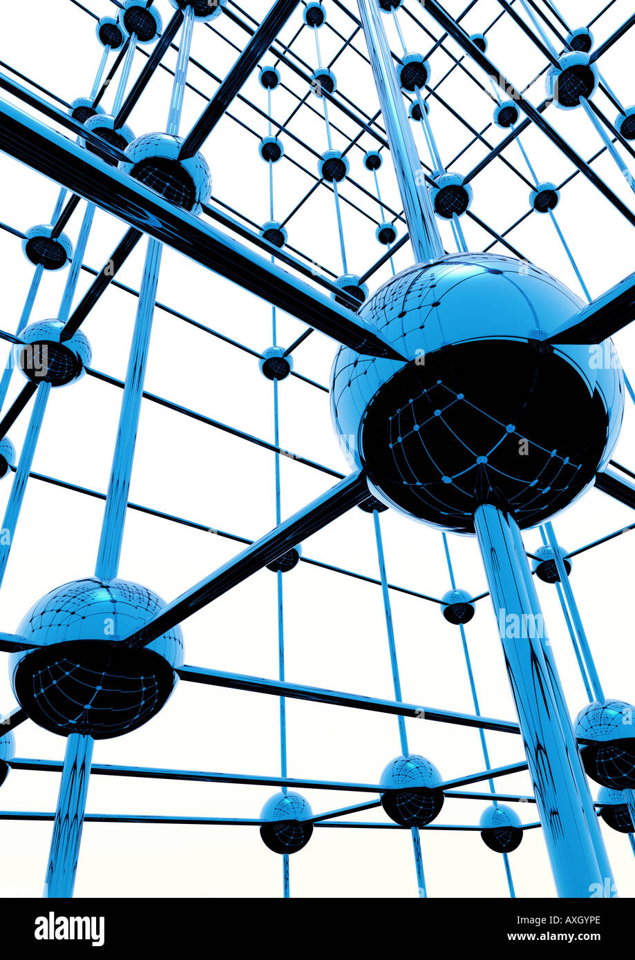 network structure Netzwerk Struktur Stock Photo - Alamy