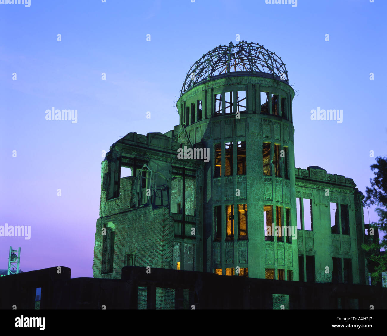 A-Bomb Dome ( Genbaku Dome ), Hiroshima, Japan.  A UNESCO World Heritage Site. Stock Photo