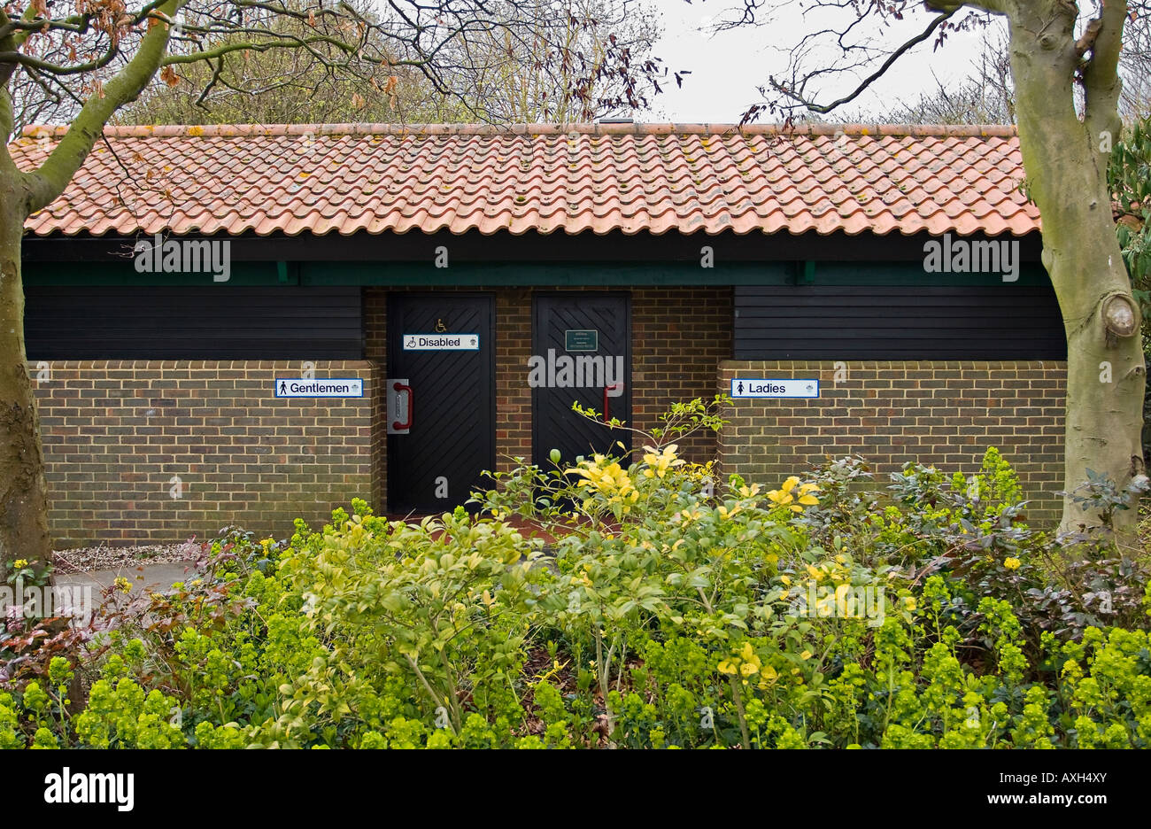 Public toilets in Sussex England Stock Photo Alamy