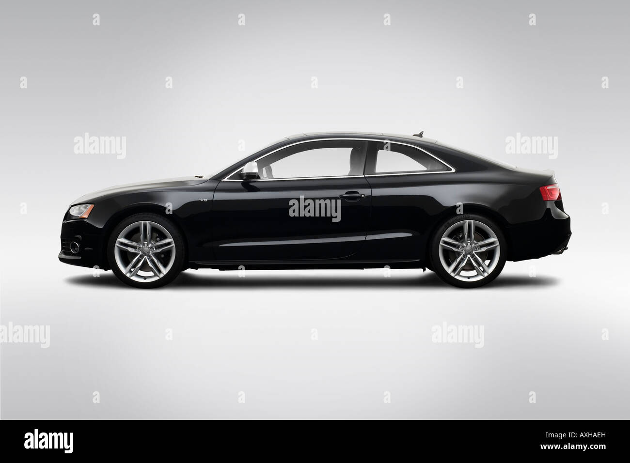 2008 Audi S5 4.2 quattro in Black Drivers Side Profile Stock Photo Alamy