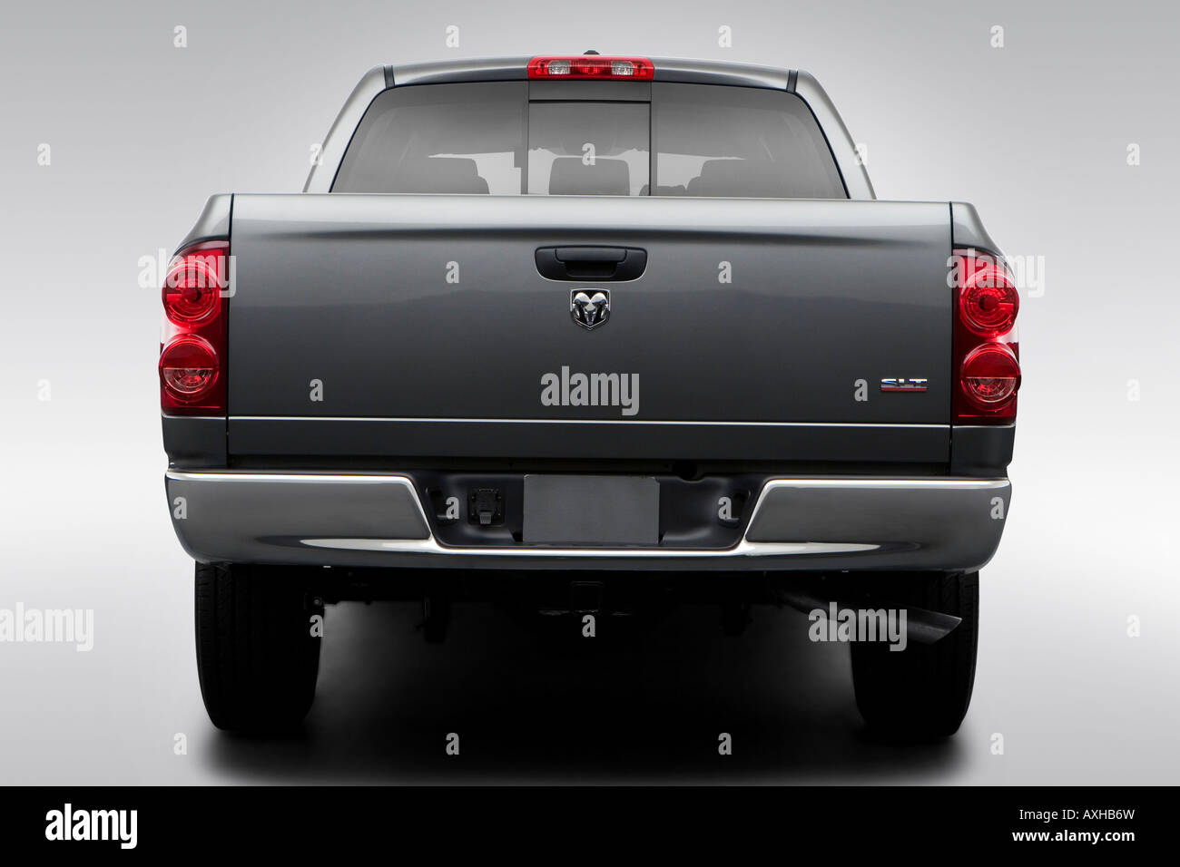 2008 Dodge Ram 1500 SLT in Gray - Low/Wide Rear Stock Photo - Alamy