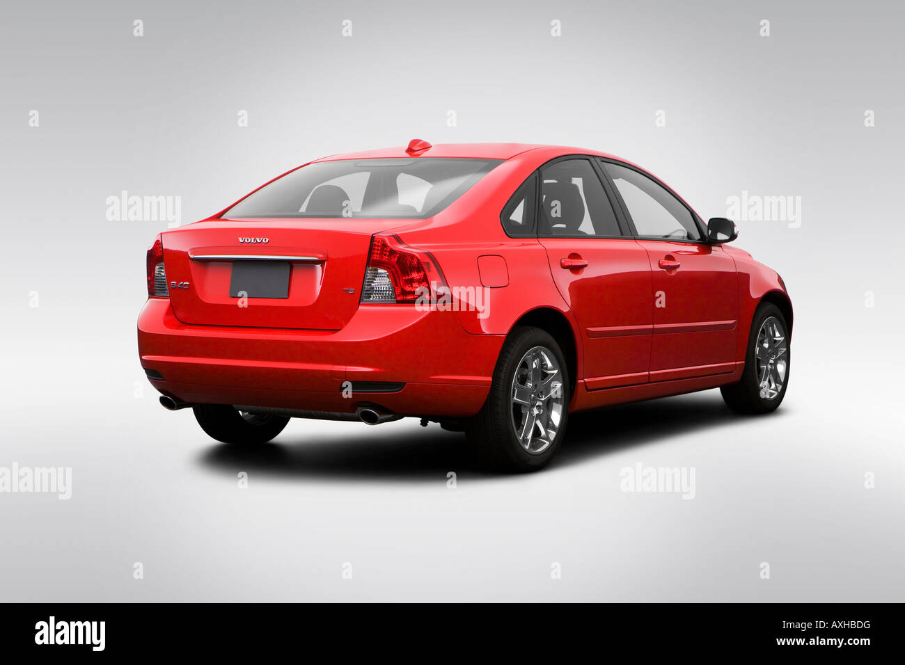 2008 Volvo S40 T5 in Red - Rear angle view Stock Photo - Alamy