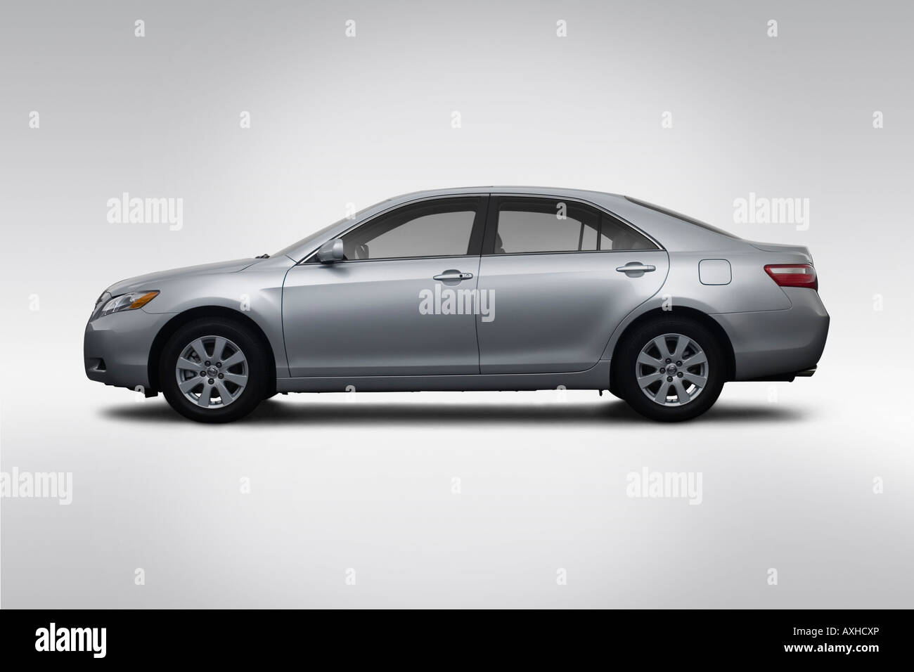 2008 Toyota Camry XLE in Gray - Drivers Side Profile Stock Photo