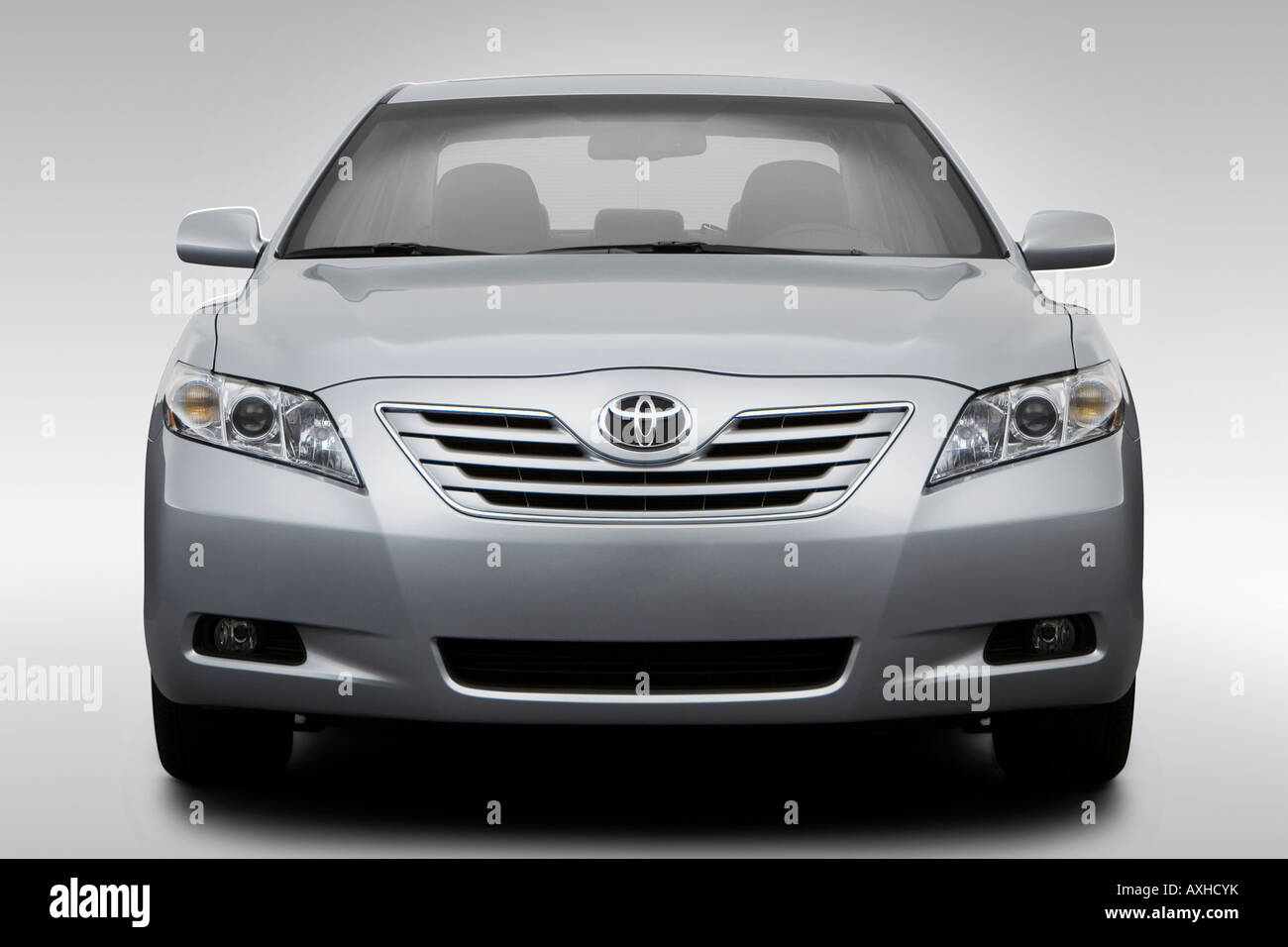 2008 Toyota Camry XLE in Gray - Low/Wide Front Stock Photo