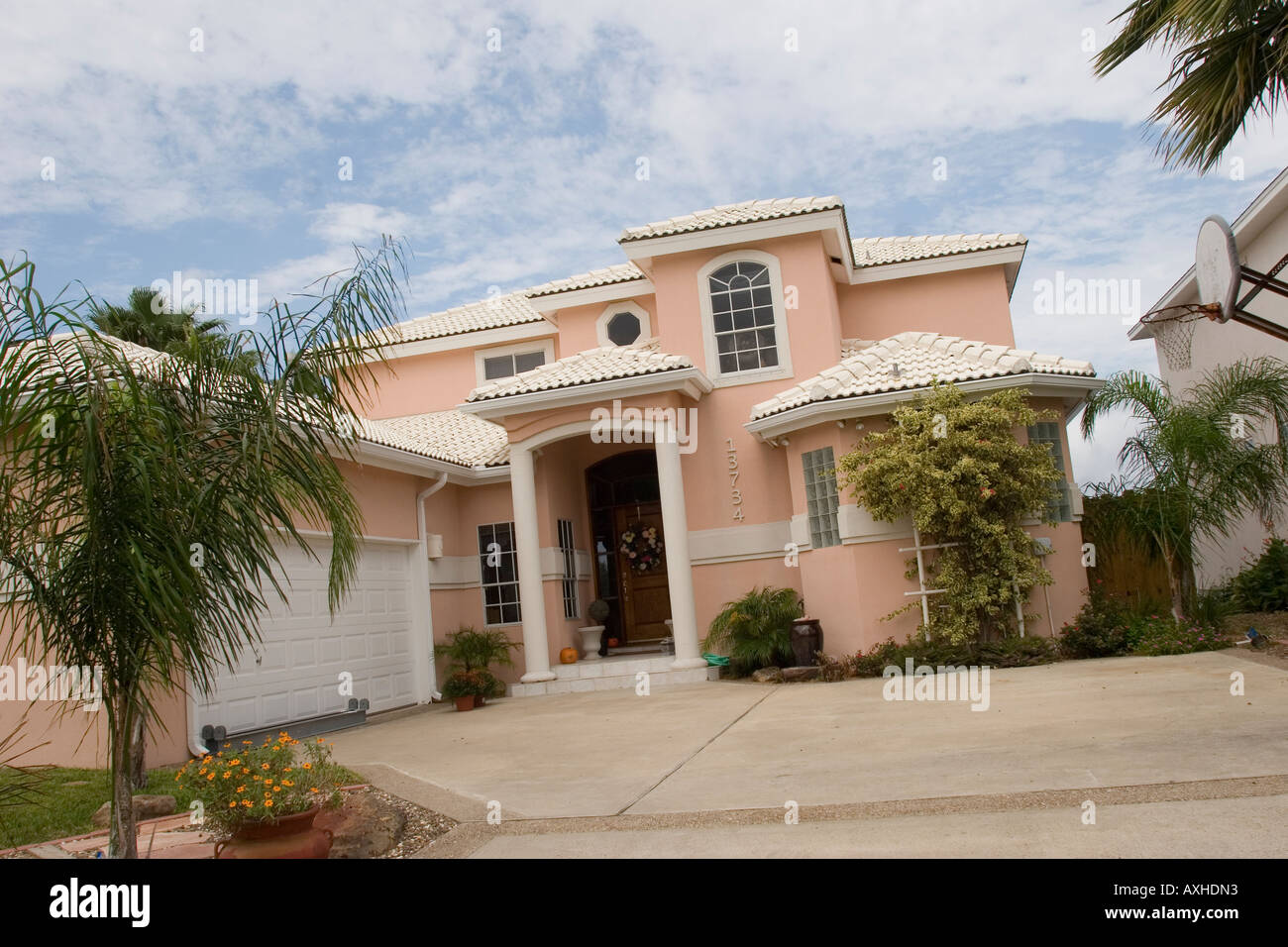 Houses on South Padre Island Corpus Christi South Texas TX USA Stock