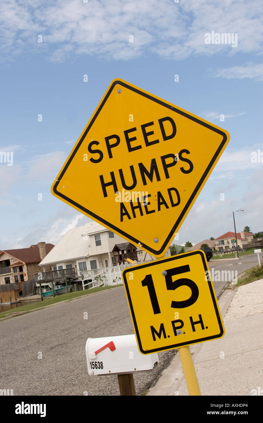 Speed humps ahead hi-res stock photography and images - Alamy